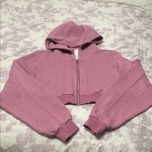 NWT ALO Yoga Soft Mulberry Washed Breakaway Zip Up Hoodie - Size XS